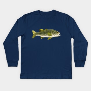 Largemouth Bass Kids Long Sleeve T-Shirt